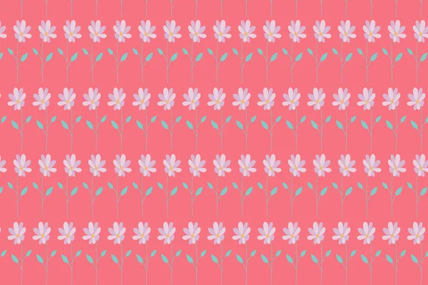 Цветочный Повторяющийся Рисунок Летний Цветочный Фон — стоковое фото