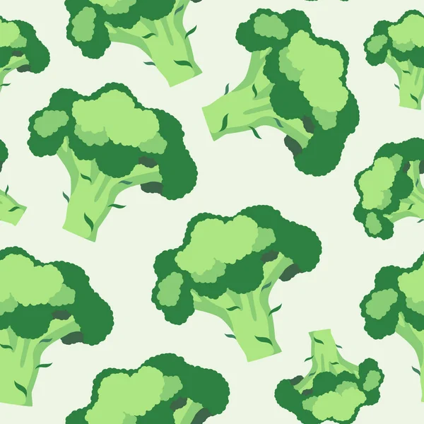 Schema Dei Broccoli Luminoso Modello Verde Cibo Senza Soluzione Continuità — Foto Stock