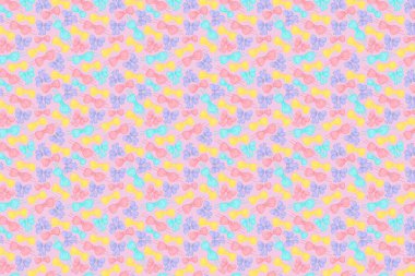 Parlak yay deseni. Neşeli pembe arkaplan