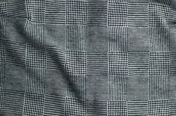 Texture Del Tessuto Sfondo Bianco Nero — Foto Stock