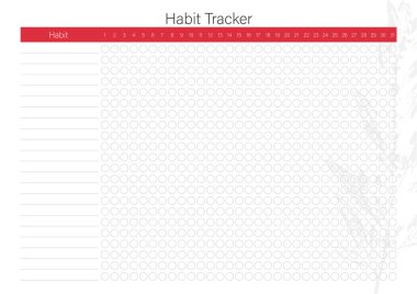 Minimalist yaprak dizaynlı beyaz alışkanlık izleyici 
