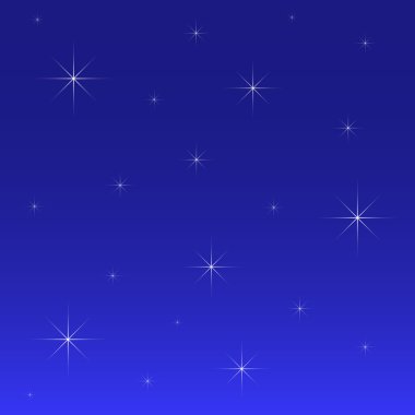 Gece gökyüzündeki yıldızlar