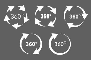 360 derece döndürme simgeler