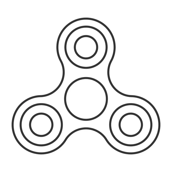 Icône de jouet de spinner main — Image vectorielle