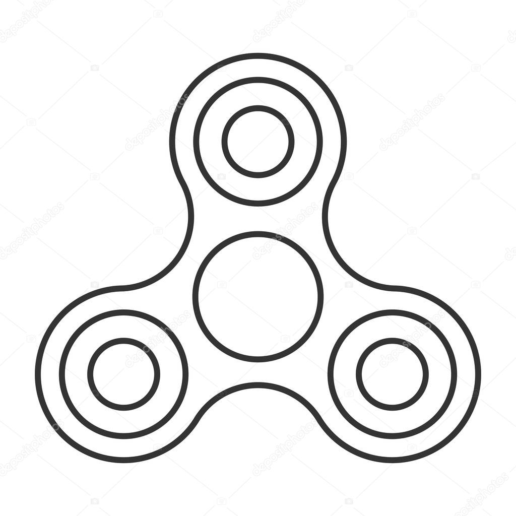 Hand spinner toy icon
