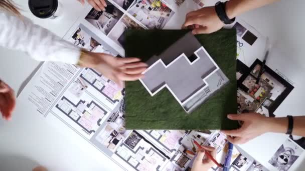 Group of Architects Planning 4k — ストック動画