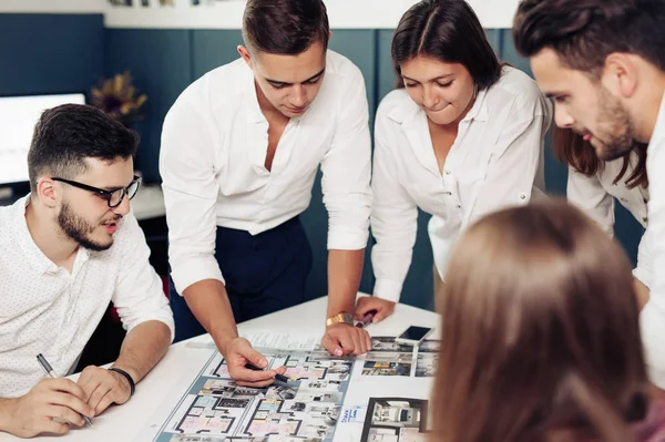 Team of architects working — Stock Photo, Image