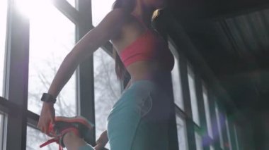 Yoga kadın germe kalça