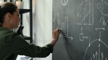4k matematik formülleri tahtaya yazma ve onun sınıf 20'li yaşlarda 4 k konuşmak öğretmen