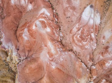 Renkli desen gösteren Zhangye gökkuşağı dağlar