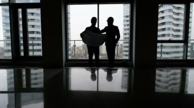 İnşaat iş: iki plan ile mans