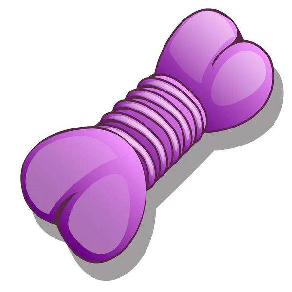 Vector paars rubber speelgoed gevormd als bot geïsoleerd — Stockvector