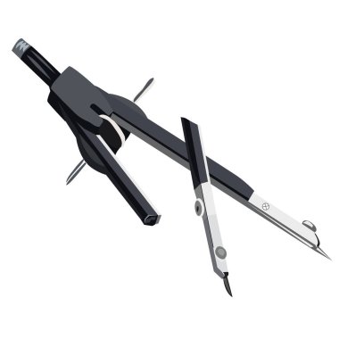 Beyaz arka planda siyah bölücü. İzole vektör