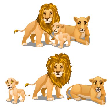 Download Lion Family Free Vector Eps Cdr Ai Svg Vector Illustration Graphic Art