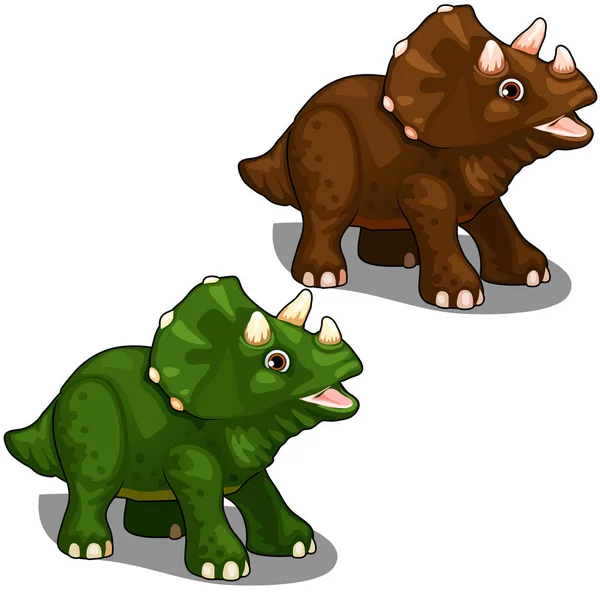 Avaceratops dinosaurio en estilo de dibujos animados. Vector — Vector de stock