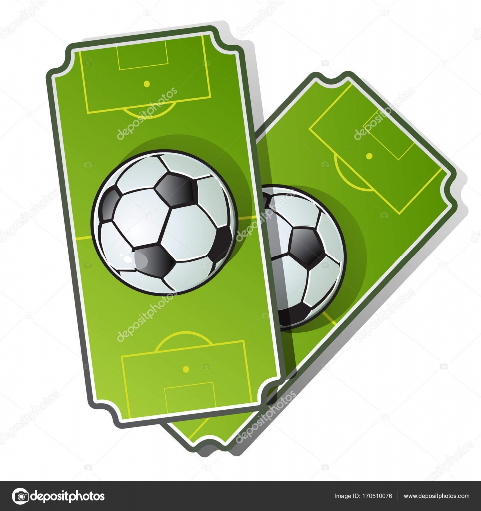 Two Football Cards In Cartoon Style Soccer Ball On Green Playing Field Vector Illustration Isolated On White Background Vector Image By C Anton Lunkov Vector Stock