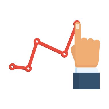 Kar kavramı simgesi beyaz arka plan üzerinde
