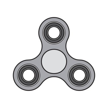 Beyaz arka plan üzerinde vektör illüstrasyon izole spinners kıpır.