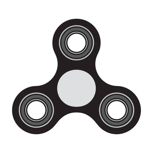 Fidget Spinner isoliert auf weißem Hintergrund, Vektorillustration. — Stockvektor