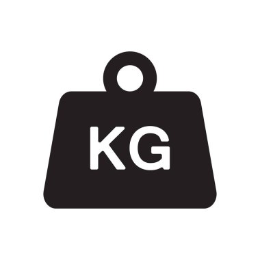 Ağırlık kilogram simge vektör çizim