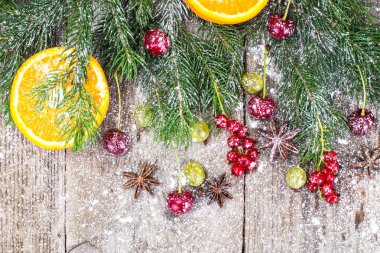 Soyut Noel doğal arka planda gri panoları