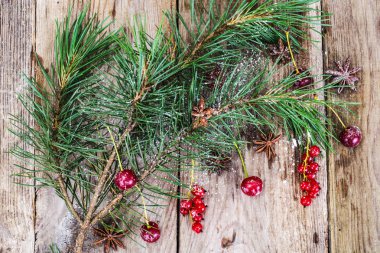 Soyut Noel doğal arka planda gri panoları