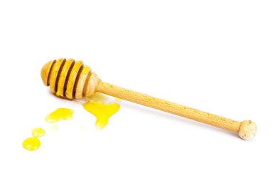 Bal ayı ve kokulu bir kasenin içine