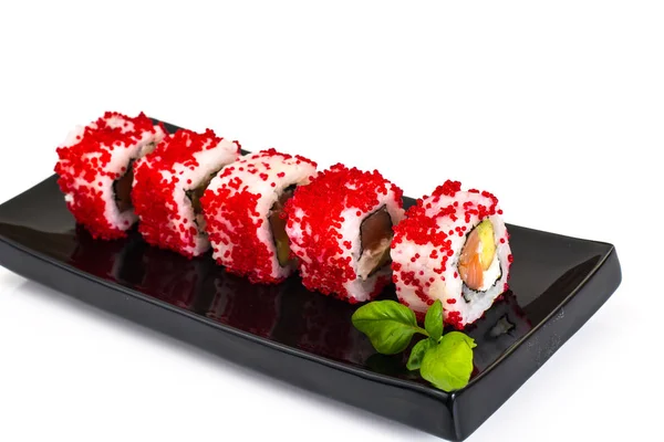 Sushi Florida and California Isolated on White Background — Stock Photo, Image