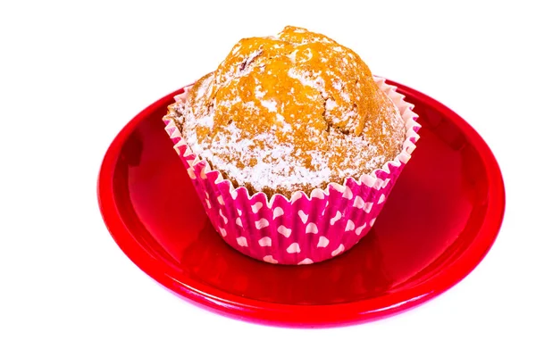 Cupcake sobre fondo blanco —  Fotos de Stock