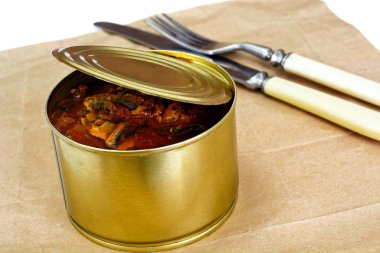 Konserve balık Sprat domates soslu