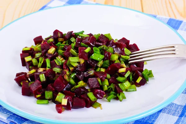 Bit Salad dengan Green Onions dan Parmesan — Stok Foto