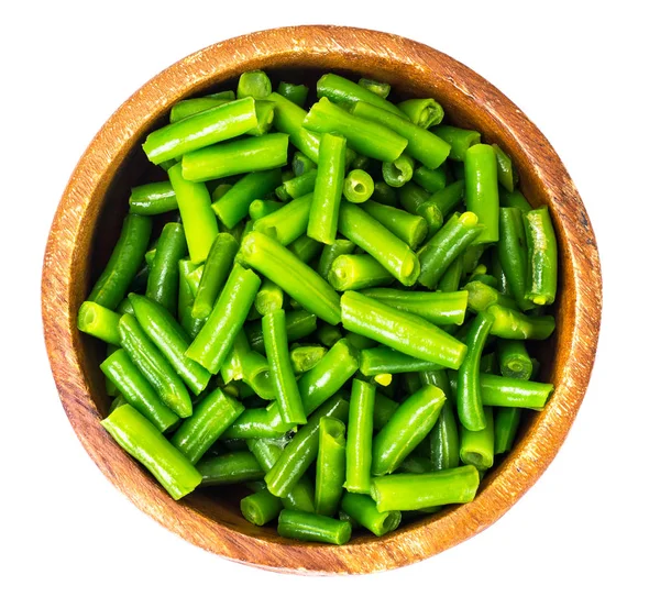 木の鉢の中の緑豆 — ストック写真