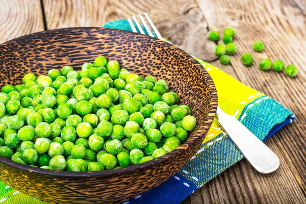 Ervilhas congeladas para cozinhar — Fotografia de Stock