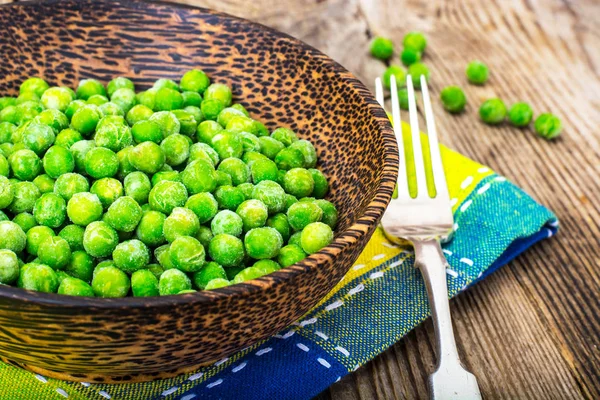 Ervilhas congeladas para cozinhar — Fotografia de Stock