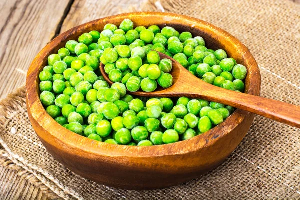 Frozen peas for cooking — Stock Photo, Image