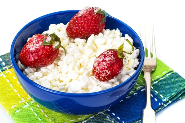 Comida saludable. Queso de cabaña — Foto de Stock