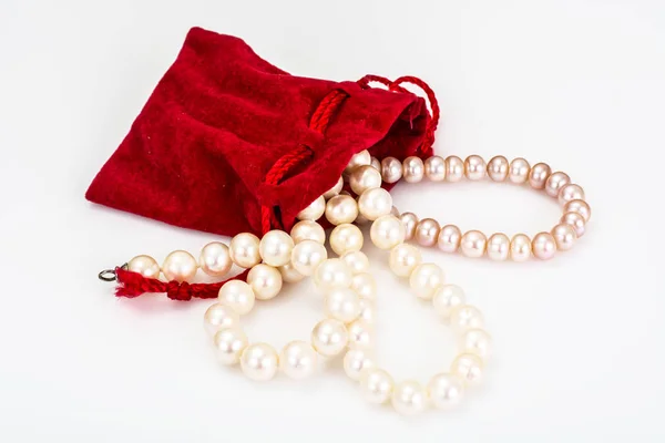 Schönheit Perlenkette Studio Foto — Stockfoto