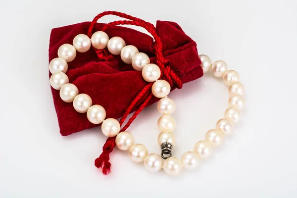 Collier de perles de beauté Studio Photo — Photo