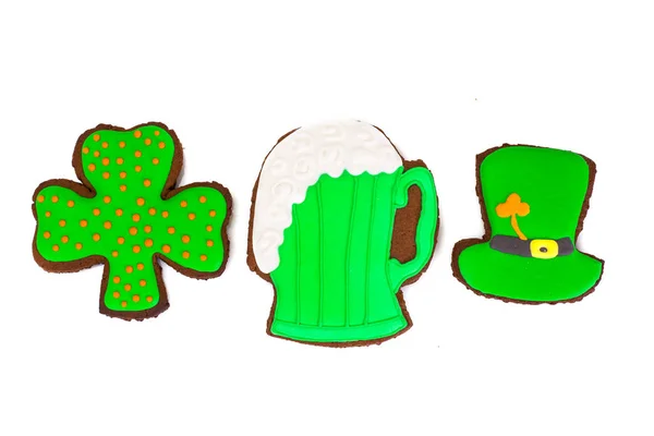 Süße Lebkuchen zum St. Patricks Day — Stockfoto