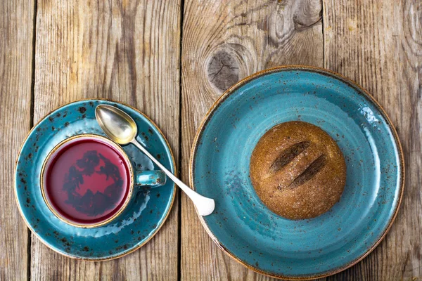 Gesunde Ernährung schmackhafte Roggenbrötchen — Stockfoto