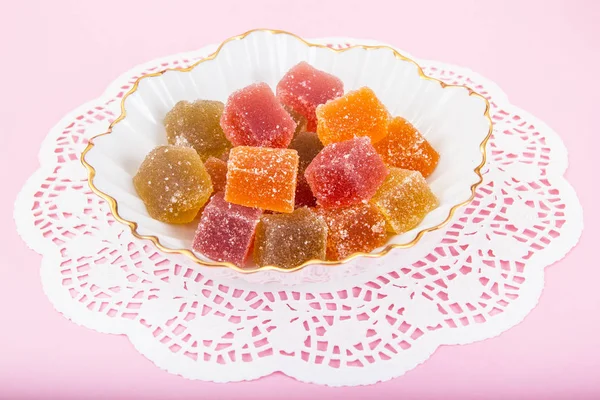 Sweet Candied Fruit Jelly — Stock Photo, Image