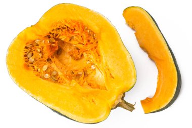 Kabak yarım ve dilim kesilmiş