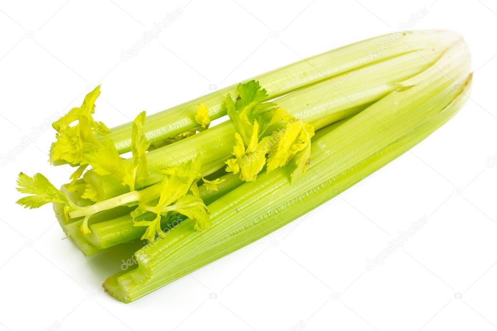 Juicy stemmed celery