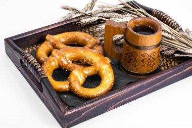 Simit tuz ile: bira için geleneksel snack