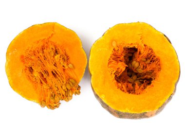 Butternut kabak tohumları bir kesim ile