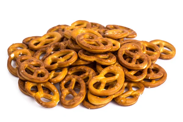 Pretzels isolado no fundo branco — Fotografia de Stock