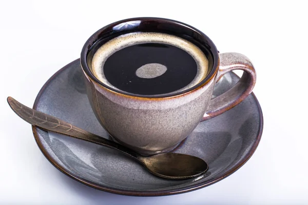 Espresso in a small vintage cup — Stock Photo, Image