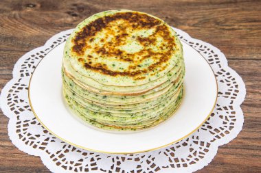 Diyet krep ıspanak ile