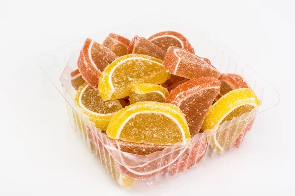 Mångfärgade frukt gelé — Stockfoto