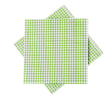 kağıt peçete üzerine beyaz izole